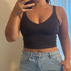 Lululemon brown tank top size 8